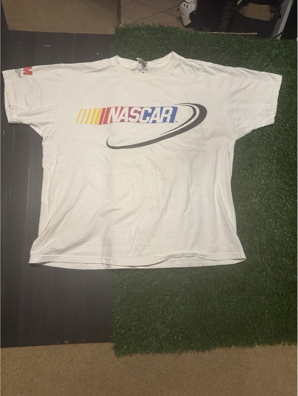 Vintage 90s NASCAR Racing T Shirt XL White 1997 3M Official Provider Logo Tee